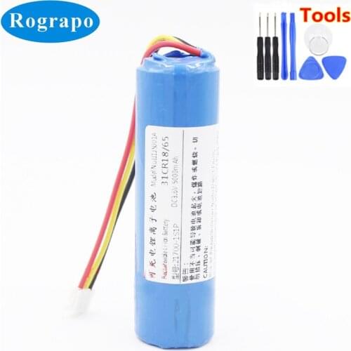 New 5000mAh Battery For AB2L 360 Smart Camera 3C PTZ Accumulator 3-Wire Plug + Free Tools