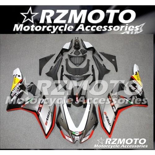 Injection molding New ABS Whole Fairings Kit Fit for Aprilia RSV4 1000 2010 2011 2012 2013 2014 09 10 11 12 13 14 Red gray