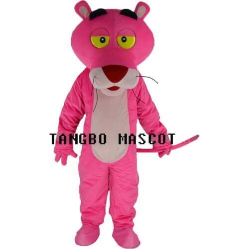 New pink panther mascot high quality costume fancy dress adult suit party carnival parade free shipping