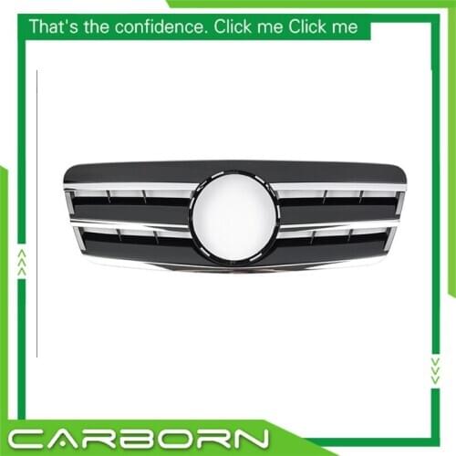 For-Mercedes-Benz CLK-class W208 96 97 98 99 00 01 02 03 with Emblem Front Racing Grille