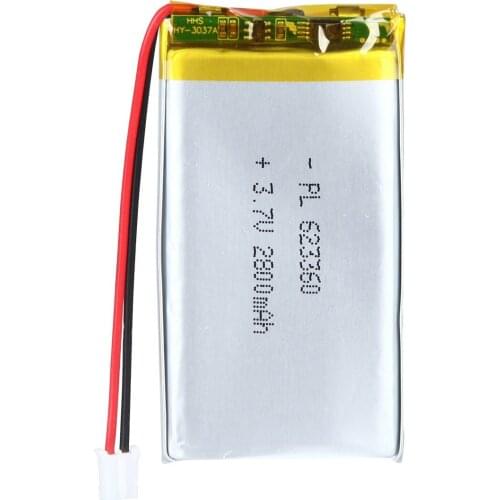 Mejuew 3.7V 2800mAh 623360 Rechargeable Lipo Battery with JST Connector