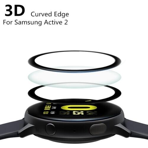 Smart Watch Film For Samsung Watch Active 2 40mm Suitable Curved Soft Film Glass Screen Protectors for Samsung Watch Active 44mm