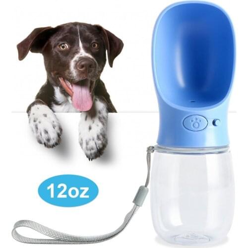 350ml/550ml Dog Water Bottle Portable Leak-Proof Pet Puppy Small Medium Large Dogs Walking Water Dispenser Travel Drink Cup wit