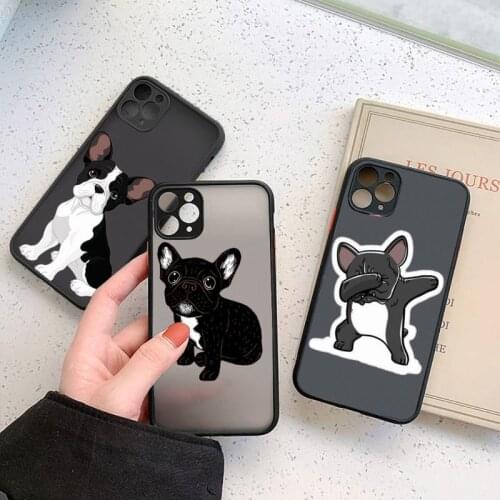Brindle Frenchie Cute Puppy high quality Phone Cases matte transparent For iphone 7 8 11 12 plus mini x xs xr pro max cover
