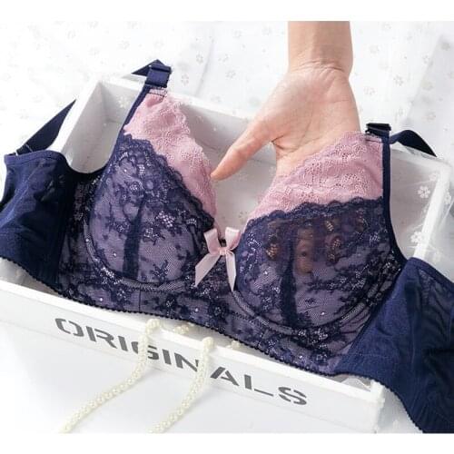 Plus size E cup Big Size Bralette Ultrathin Polyester Underwired Bra For women High quality Drop shipping