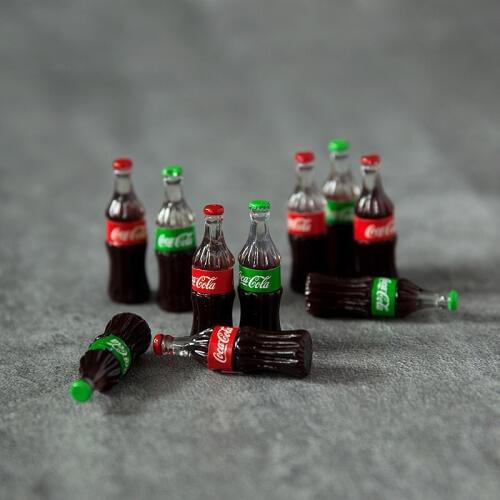 Charms For Slime Filler Plasticine DIY Mini Cola Bottle Resin Plasticine Clear Glue Slime Accessories Beads Lizun Supplies