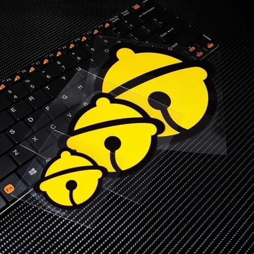 Car Styling PVC Sticker Yellow Bell Classic Cartoon Doraemon Stickers Moto Bike Decorate Truck Decals