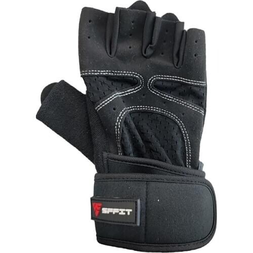 Gym Fitness Training Wear Resistant Non-Slip Weightlifting Crossfit Bodybuilding Wrist Support Gloves