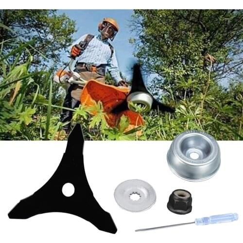 3 Teeth Brush Cutter Trimmer Blade Kit for STIHL Lawn Mower Grass Trimmer Blade Strimmer Accessories Brushcutter Garden Tools