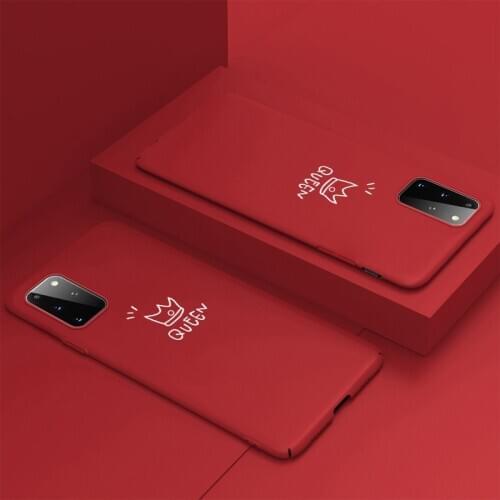 Ultra-thin Colorful Matte Hard PC Phone Case For Samsung Galaxy S20 S10 E 5G S9 S8 Note 20 10 9 8 Plus Cute Frosted Cover