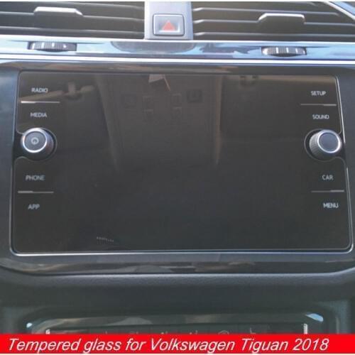 8 Inch For Volkswagen Tiguan Screen Protector Car GPS Navigation LCD Tempered Film For VW Tiguan Atlas Accessories 2018