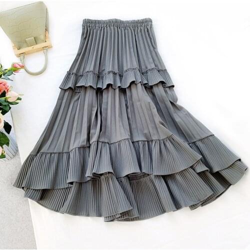 2019 new women Skirts winter women pleated skirt fashion skirts