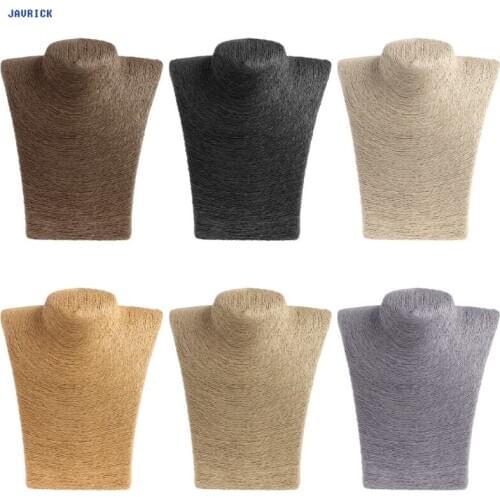 JAVRICK Woman Rope Mannequin Bust Jewelry Display Stand Shelf Holder Necklace Bust Stand