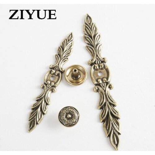 2PCS/Lot Free Shipping The Drawer Cabinet Door Handle Small Antique Zinc Alloy European Bronze Single Hole Cabinet Handle Handle