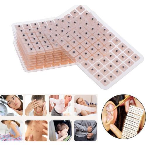 600Pcs Acupuncture Needle Ear Vaccaria Relaxation Ear Press Auricular Massage Paste Stickers Hot