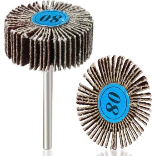 10pcs 80 Grit Abrasive Flap Wheels Sanding Discs Set Flap Sanding Disc Polish Rotary Tools for Power Tool