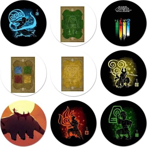 Avatar the Last Airbenders Icons Pins Badge Decoration Brooches Metal Badges For Backpack Decoration