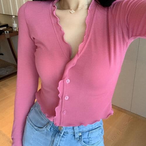 Blouse Women Retro V-neck 2020 Fall Slim Fit Long Sleeve Bottoming Top Blusas Ropa De Mujer