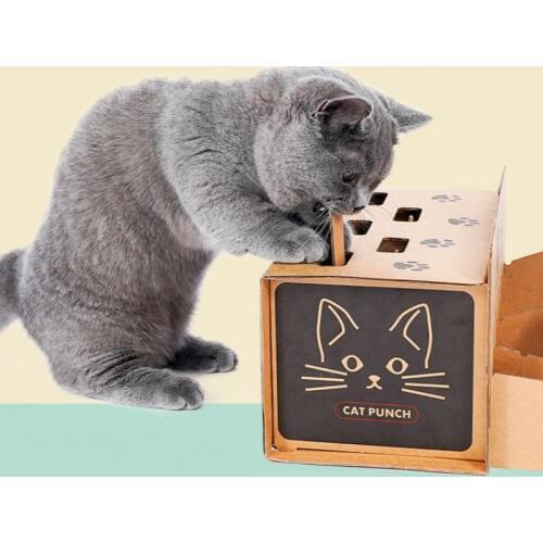 Fight Gophers for Cat Interactive Toys for Cats Scratcher Interesting Products Cat Scratching Post Pet Toys Kittens Products