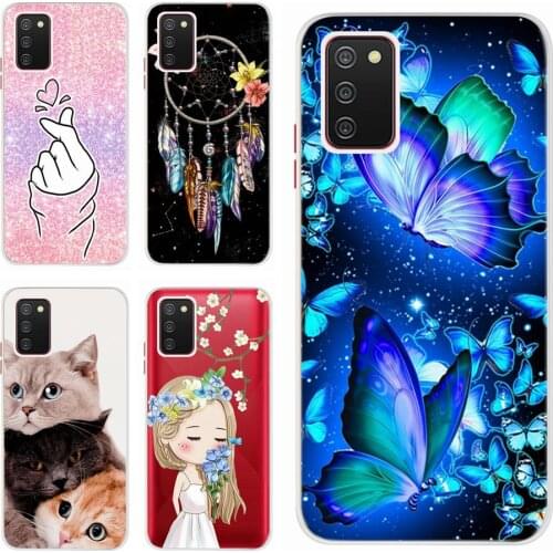 For Samsung Galaxy A03s Case SM-A035F Soft Silicone Colorful Painted Cover For Samsung A03s A 03 s GalaxyA03s Phone Cases Coque