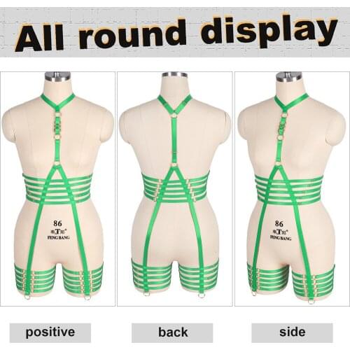 Goth Stockings Sword Belt Sexy Lingerie Womens Harness Bra Erotic Bdsm Festival Clothing Wedding Garter Bondage Rave Outfit