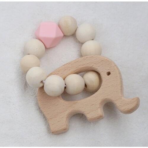 Animal Shape Wooden Beads Garland INS Nordic Style Wall Hanging Pendant Nursery Tent Props Cartoon Ornaments For Kids Room Decor