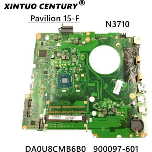 FOR HP Pavilion 15-F U8C Laptop Motherboard 900097-601 900097-001 900097-501 DA0U8CMB6B0 DDR3L With N3710 CPU 100% tested