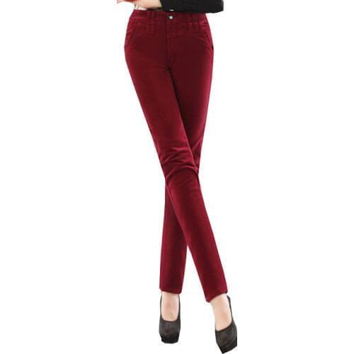 Vadim Autumn Winter Fashion Pants Corduroy Women Trousers 2017 Plus size High Waist Female Leisure Harem Pants Pantalon Femme Z5