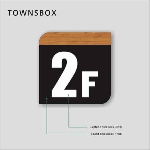 Number Floor Floor Sign Plate Customized Series Letter Number Acrylic Signboard Wall Mounted Signage 3d Wall Sticker Number Card