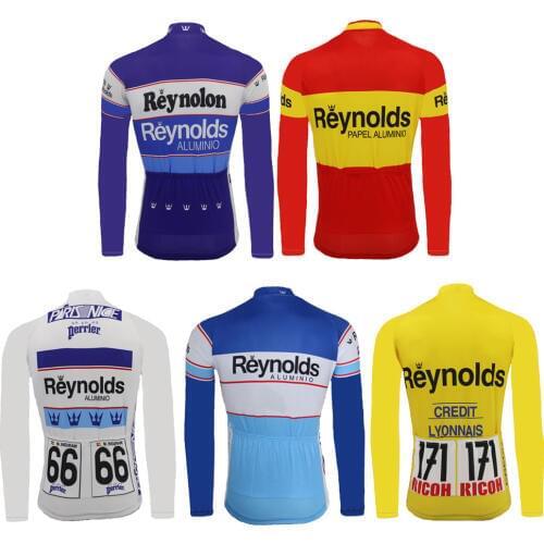 NEW long sleeve man cycling jersey wear bike Winter Fleece or no Fleece white yellow blue cycling clothing MTB