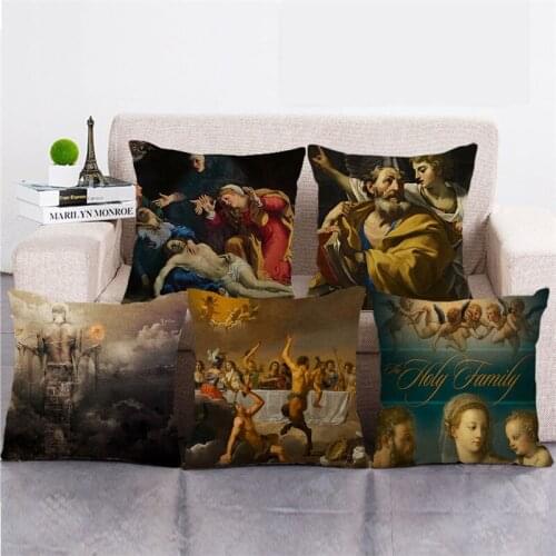 Wholesale 45cm*45cm Exotic portrait 7 Linen/Cotton Throw Pillow Covers Couch Cushion Cover Home Decor Pillowcase