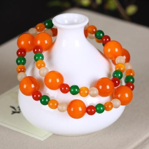 Wholesale Natural Turtle Bracelets Color Buddha Beads Hand String for Women Rosary Original National Wind Jewelry JoursNeige