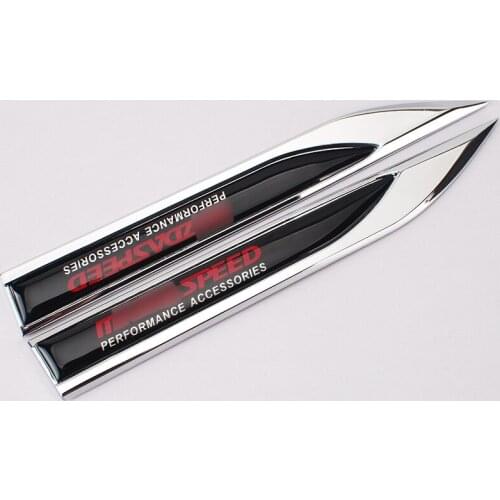 A Pair Car Sticker Waist Line Metal Side Blade Fender For MAZDA Models Sport Vinyl Decal Refitting Styling Car Accessory