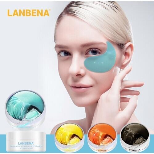 LANBENA 240pcs Eye Mask Gel Retinol Gold Collagen Eye Patch Reduce Dark Circles Puffy Eyes Fine Lines Anti Aging Eyes Care