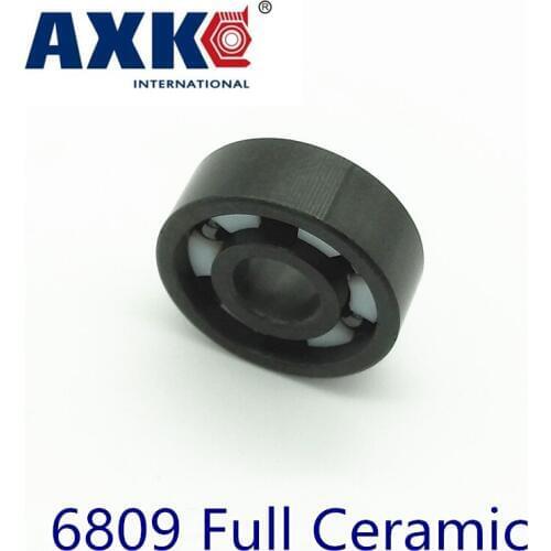 2019 Real Rolamentos Axk 6809 Full Ceramic Bearing ( 1 Pc ) 45*58*7 Mm Si3n4 Material 6809ce All Silicon Nitride Ball Bearings
