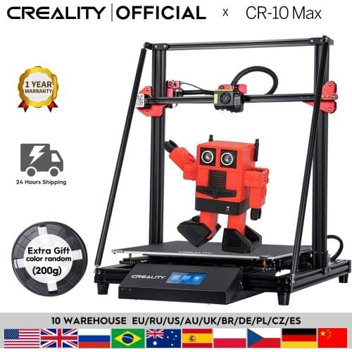 CREALITY 3D CR-10 Max BL Auto Leveling Sensor Printer 4.3inch Touch LCD Resume Printing Filament Detection MeanWell Power