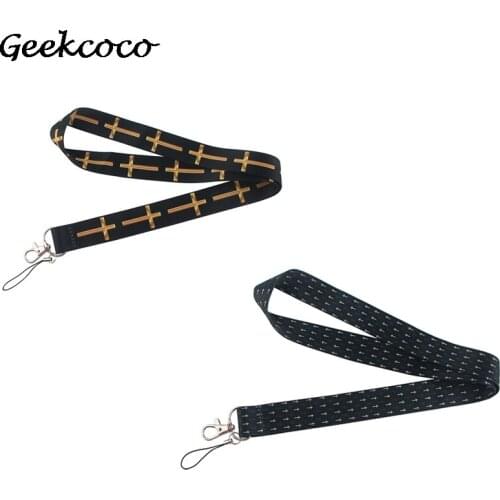 J2231 Cross jesus Lanyard for Key Phones USB Flash Drives Keys Keychains ID Card Name Tag Badge Holders Rope