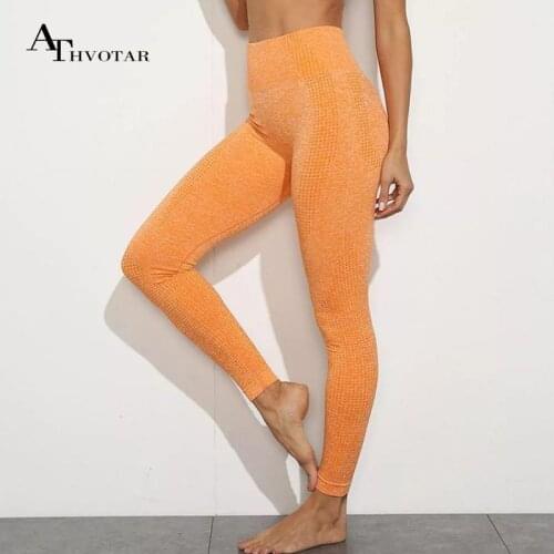 ATHVOTAR High Waist Workout Outdoors Tummy Control Sport Leggings Women Fitness Gym Yoga Pants Push Up Leggings Women