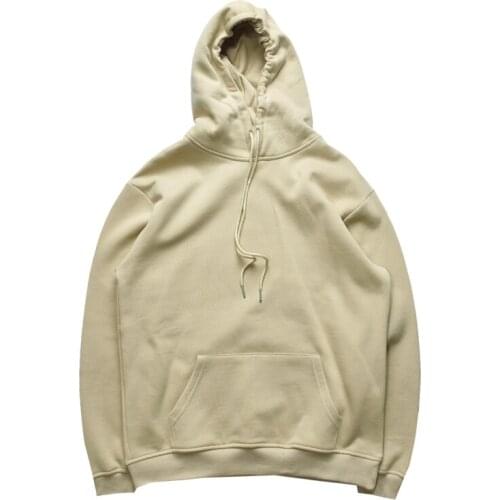 Spring And Autumn New Solid Color Cotton Hoodie Sweatshirts Men Clothing Couple Loose Casual Pullover Sweat