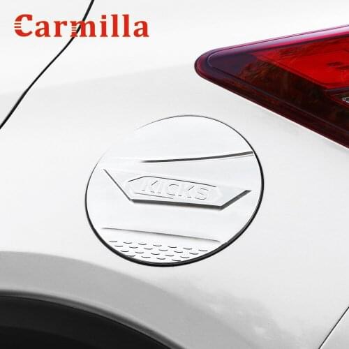 ABS Car Fuel Cap Protection Cover Trim for Nissan Kicks 2017 - 2021 Car-Styling Tank Decoration Covers Sticker Carmilla