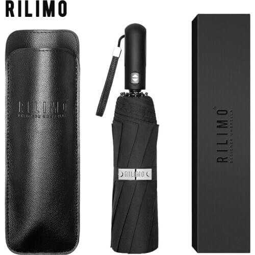 Full-automatic Umbrella MenWind Resistant Folding Automatic Umbrella Men Rain Women Parasol Big Umbrellas Business Portable B50