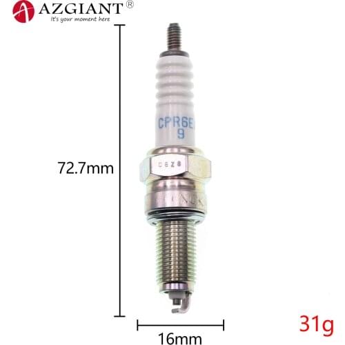 1pc New Original Motorcycle Spark Plug CPR6EA-9 CPR7EA-9 CPR8EA-9 DPR7EA-9 DPR8EA-9