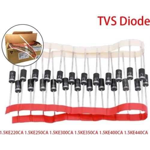 20pcs 1500W DO-201AD TVS Diode 1.5KE220CA 1.5KE250CA 1.5KE300CA 1.5KE350CA 1.5KE400CA 1.5KE440CA