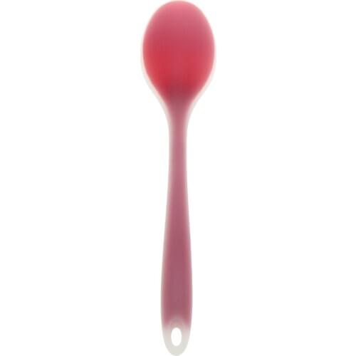 3pcs Semi-transparent Silicone Spoon Soup Spoon Coffee Milk Teaspoon
