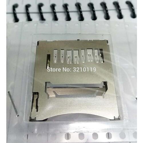 6pcs New SD Memory Card Slot For Canon EOS 100D 750D 760D For Nikon S5100 S8200 Digital Camera Repair Part