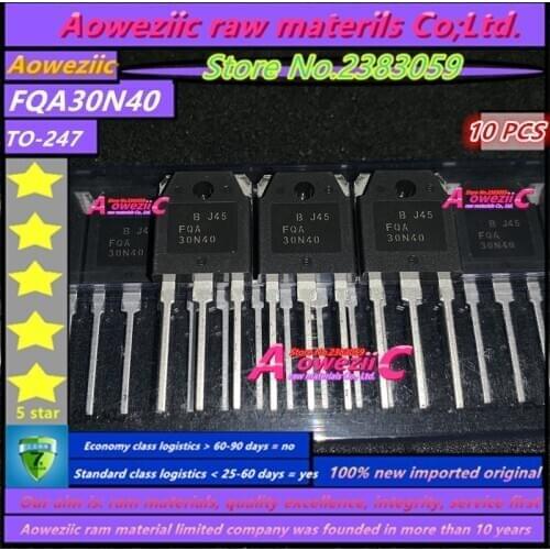 Aoweziic 100% new imported original FQA30N40 30N40 TO-247 N-Channel MOSFET 400V 30A