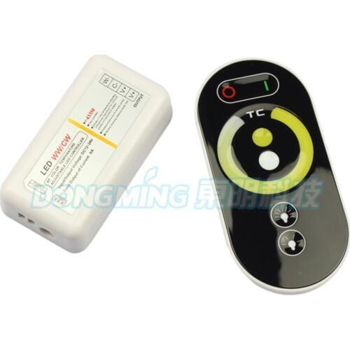 DC12-24V Wireless LED Controller Touch Panel Remote led color temperature controller for LED Light 5set/lot, ir remote control