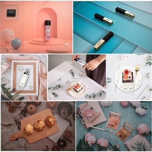 Double Sided Photography Background Paper Tabletop Backdrop Food Jewelry Cosmetics Product Props Professional Photo Shoot