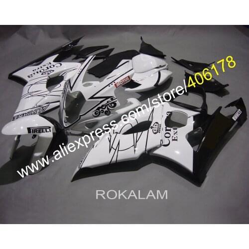 GSXR 1000 Fairing Set For Suzuki GSX-R1000 2005 2006 White Black Race Bike Fairings (Injection Molding)