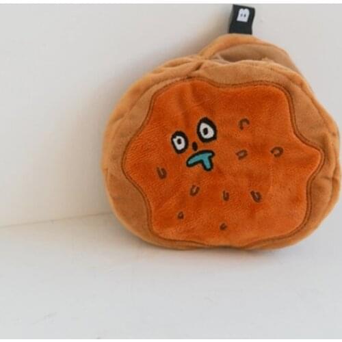 Ins Hot Korean Omelet Rice Dog Plush Toy Plush Food Dog Toy With Funny Sound Omurice Cat Puppy Chew Interactive Toys